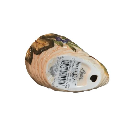 2 Cornucopia Horn Of Plenty Fall Harvest Thanksgiving Candle Holders Bella Casa - Picture 6 of 9